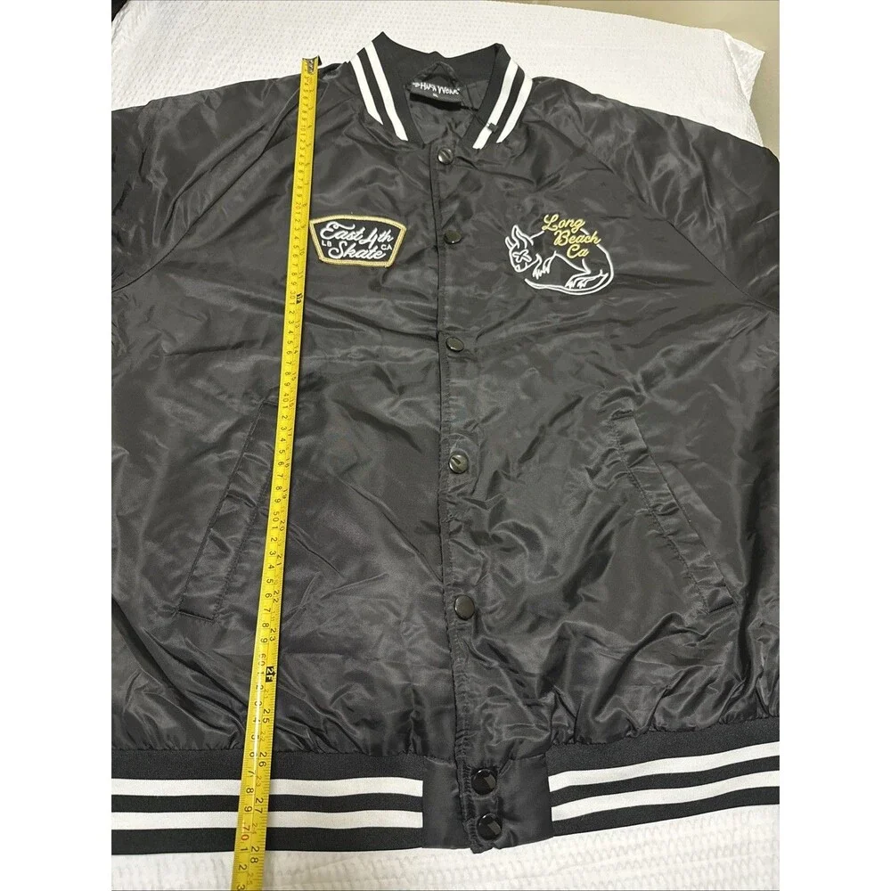 NWT Shaka Wear Bomber Jacket, Black Size X-Large